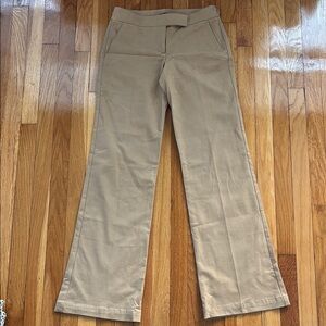 Theory Wide Leg Flare Khaki Pants